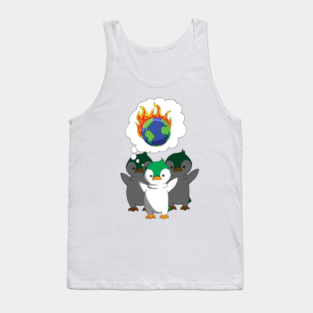 Destructive Penguins Tank Top by WaykoWorld